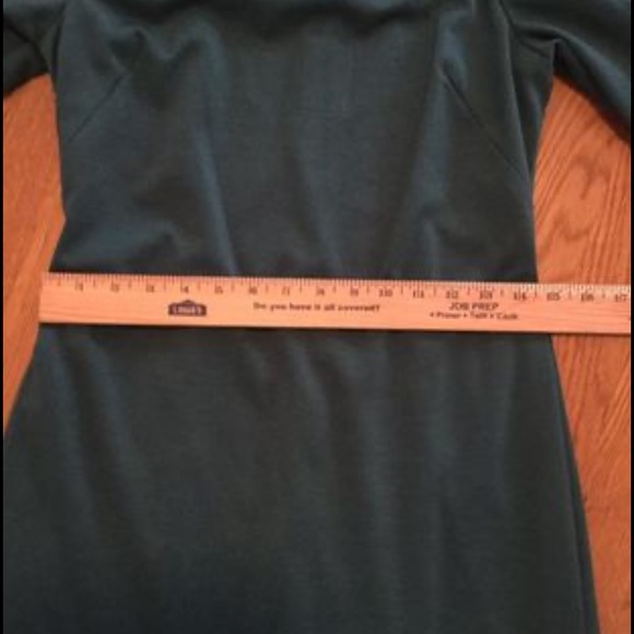 Jessica Simpson Teal Fall Spring Cocktail Casual Women’s Dress Puffed Sleeve, 6 - Picture 7 of 13